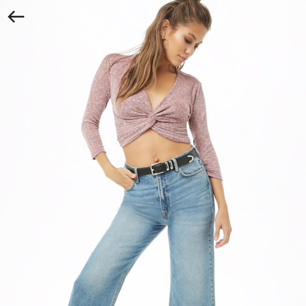 ⭐️FOREVER 21 • Ribbed Crop Top - Picture 3 of 4